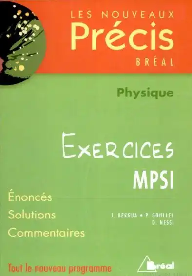 Precis Exercices Physique MPSI